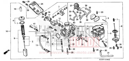 VERGASER (1) CG125W de 1998